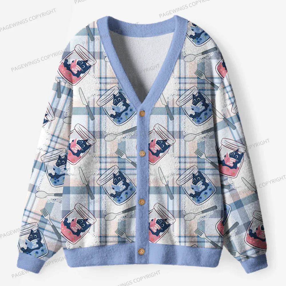 Pagewings Books Are My Jam Unisex Ugly Cardigan Sweaters