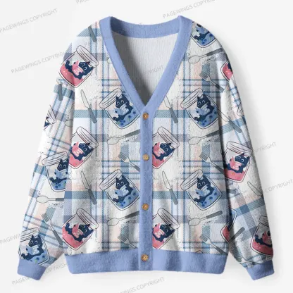 Pagewings Books Are My Jam Unisex Ugly Cardigan Sweaters