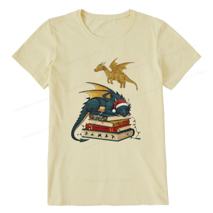 Pagewings Fourth Wing Dragons Christmas Unisex Classic T-shirt