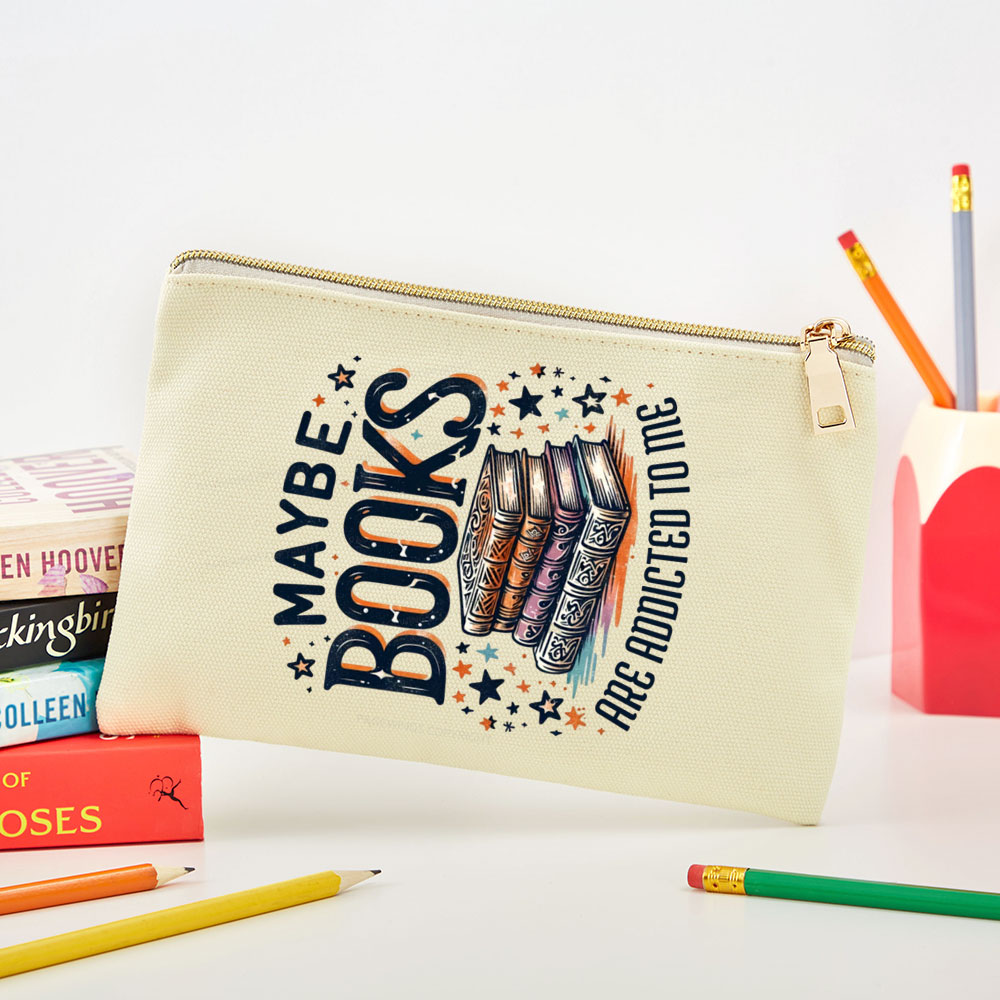 Pagewings Maybe Books Are Addicted To Me Pouch