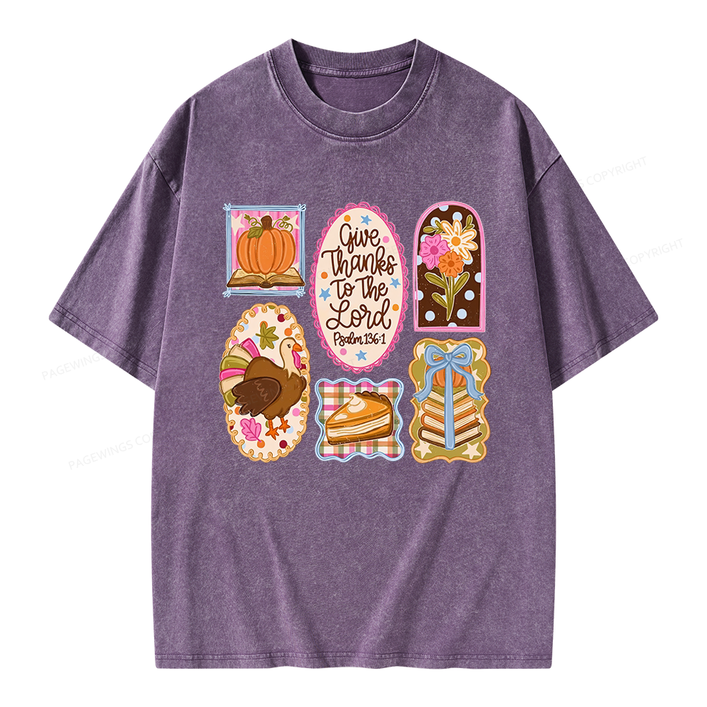 Pagewings Christian Fall Unisex Washed T-shirt