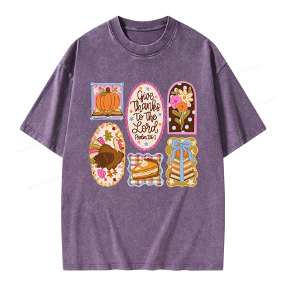 Pagewings Christian Fall Unisex Washed T-shirt