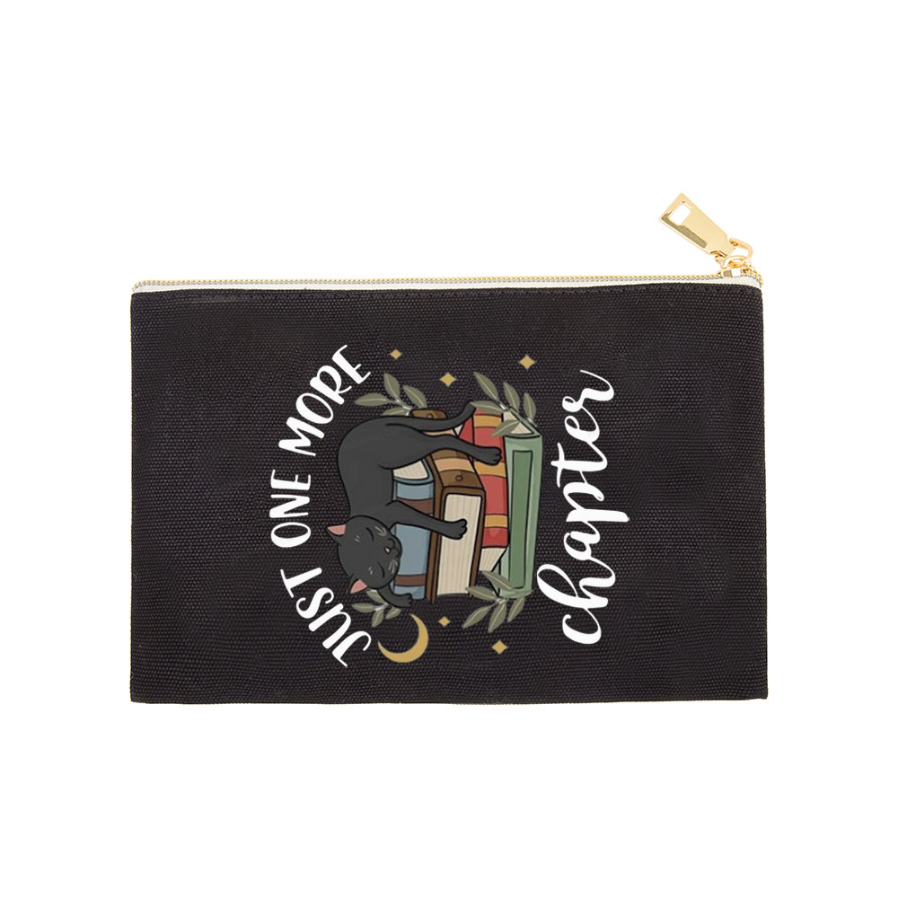 Pagewings Just One More Chapter Adorable Cat Pouch