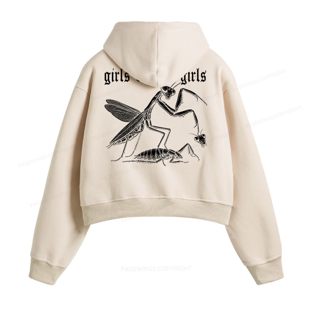 Pagewings Girls Will Be Girls Fleece Zip-Up Hoodie