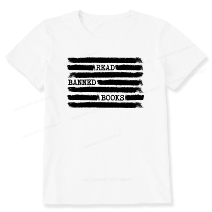 Pagewings Read Banned Books Bookworm Librarian Unisex Classic T-shirt