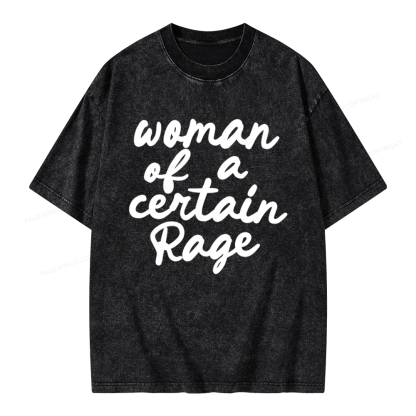 Pagewings Woman of a Certain Rage Unisex Washed T-shirt