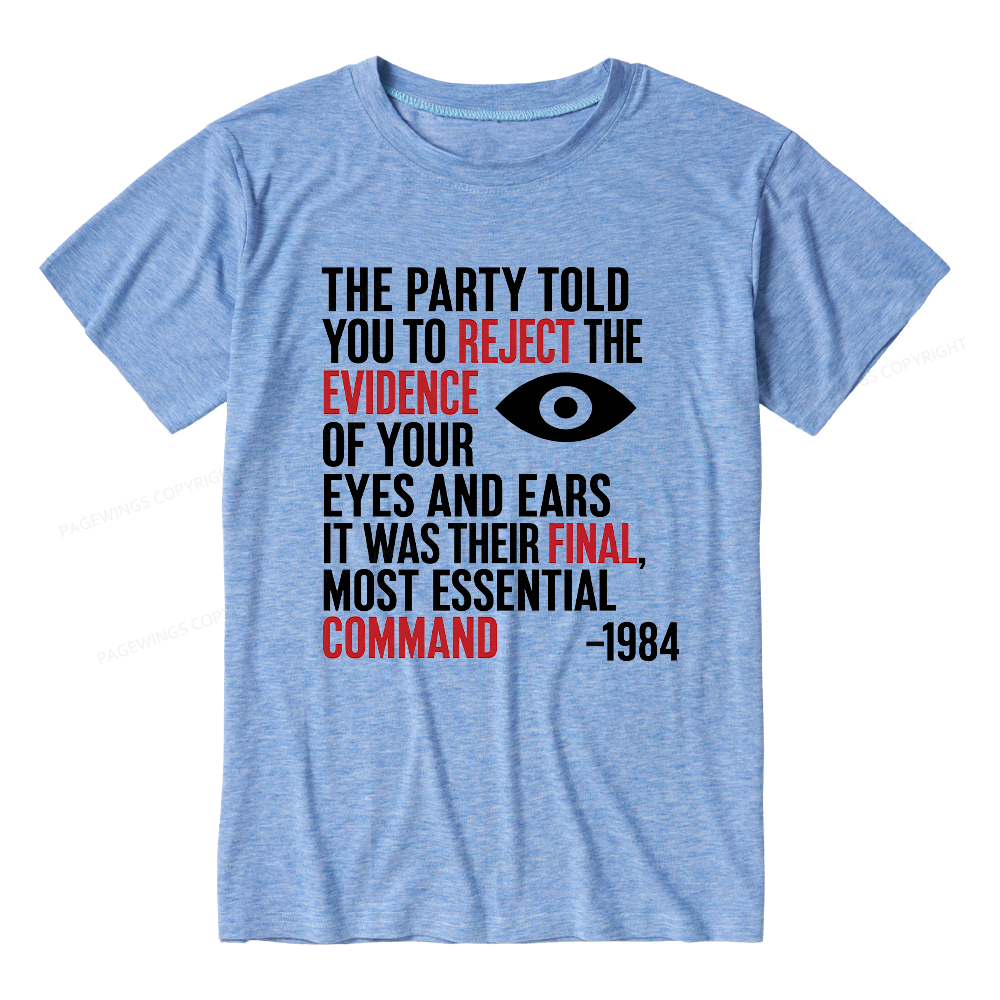 Pagewings Dystopia Quote Unisex Heather T-Shirt