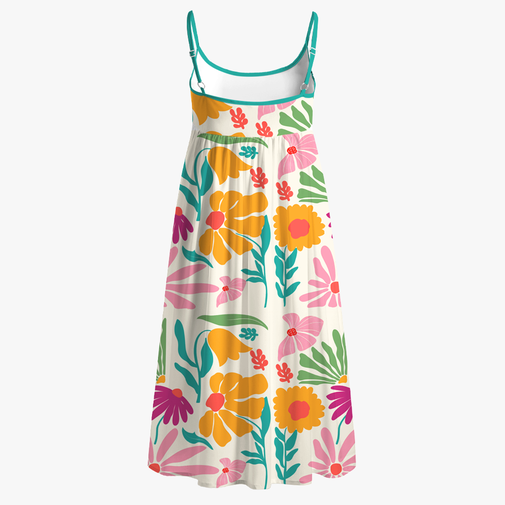 Pagewings Book Lover Printed Spaghetti Strap Midi Sundress