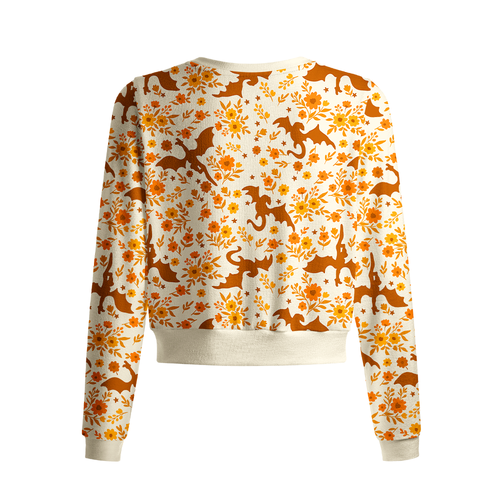 Pagewings Halloween Bookish Crew Neck Cardigan Sweaters