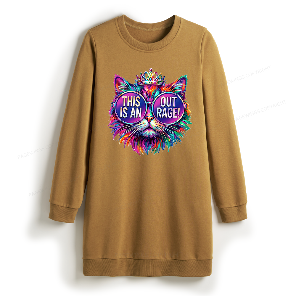 Pagewings Sci Fi Book Lover Sweatshirt Dress