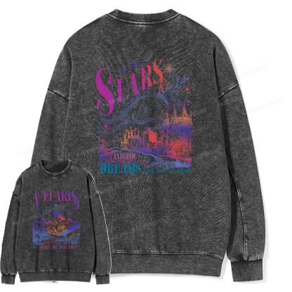 Pagewings Velaris City Of Starlight  Unisex Washed Sweatshirt
