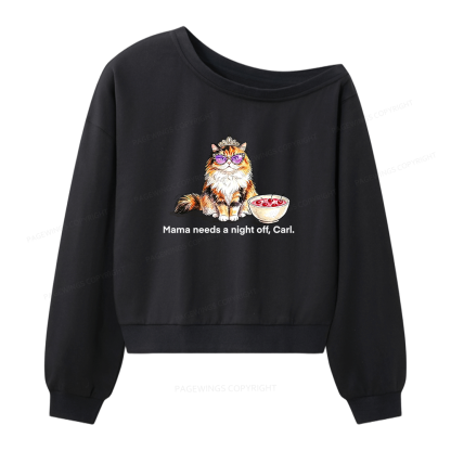 Pagewings Sci Fi Bookish Women Off Shoulder Sweatshirt