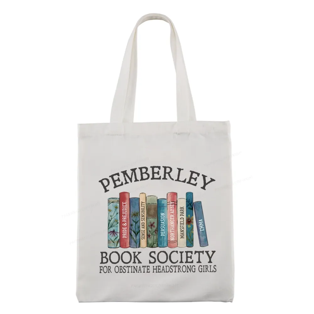 Pagewings Pemberley Book Society Tote Bag