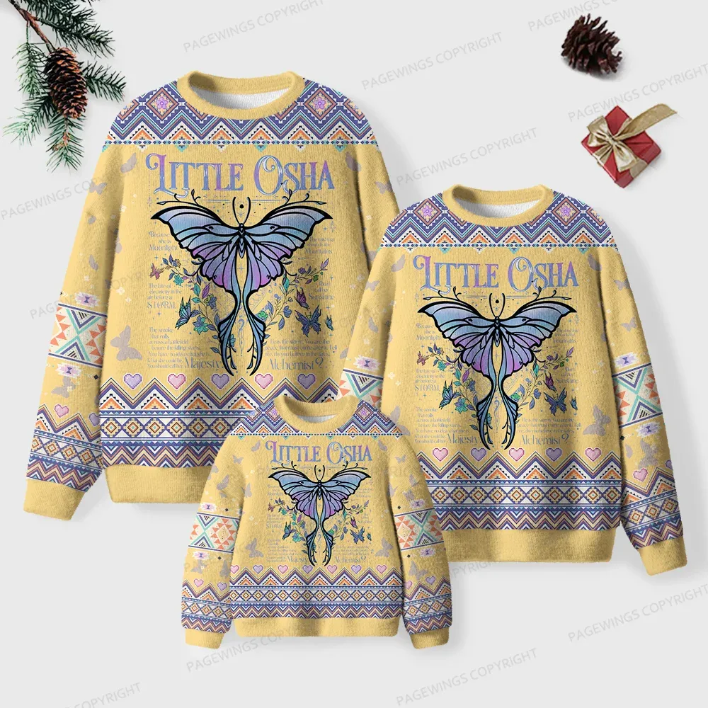 Pagewings Little Osha Unisex Ugly Knit Sweatshirt