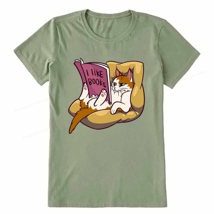 Pagewings A Cat That Likes Reading Books Unisex Classic T-shirt