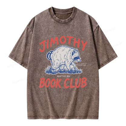 Pagewings Jimothy Book Club Unisex Washed T-shirt