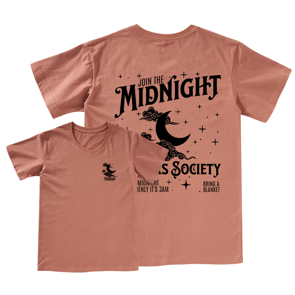 Pagewings Late night readers book club V-neck T-shirt