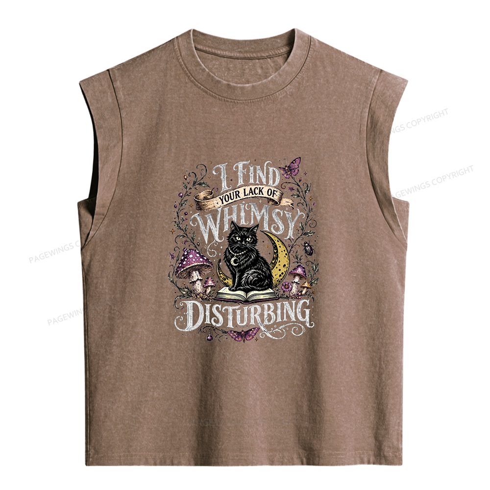 Pagewings I Find Your Lack Of Whimsy Women's Washed Tank Top