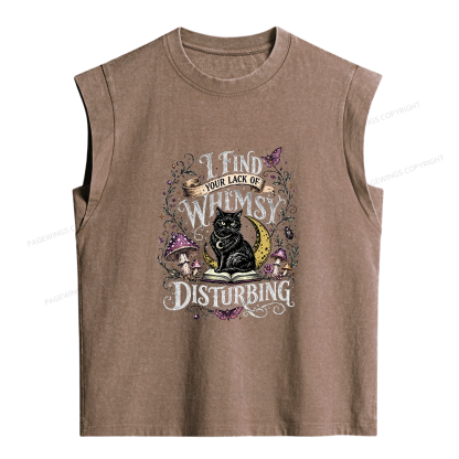 Pagewings I Find Your Lack Of Whimsy Women's Washed Tank Top