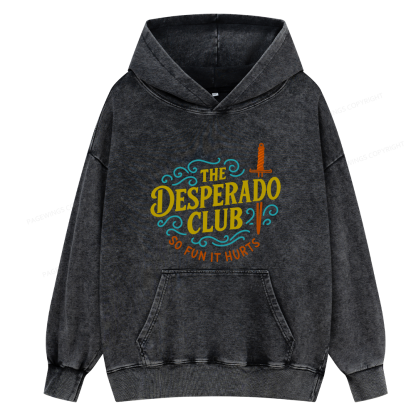 Pagewings The Desperado Club Unisex Washed Hoodie
