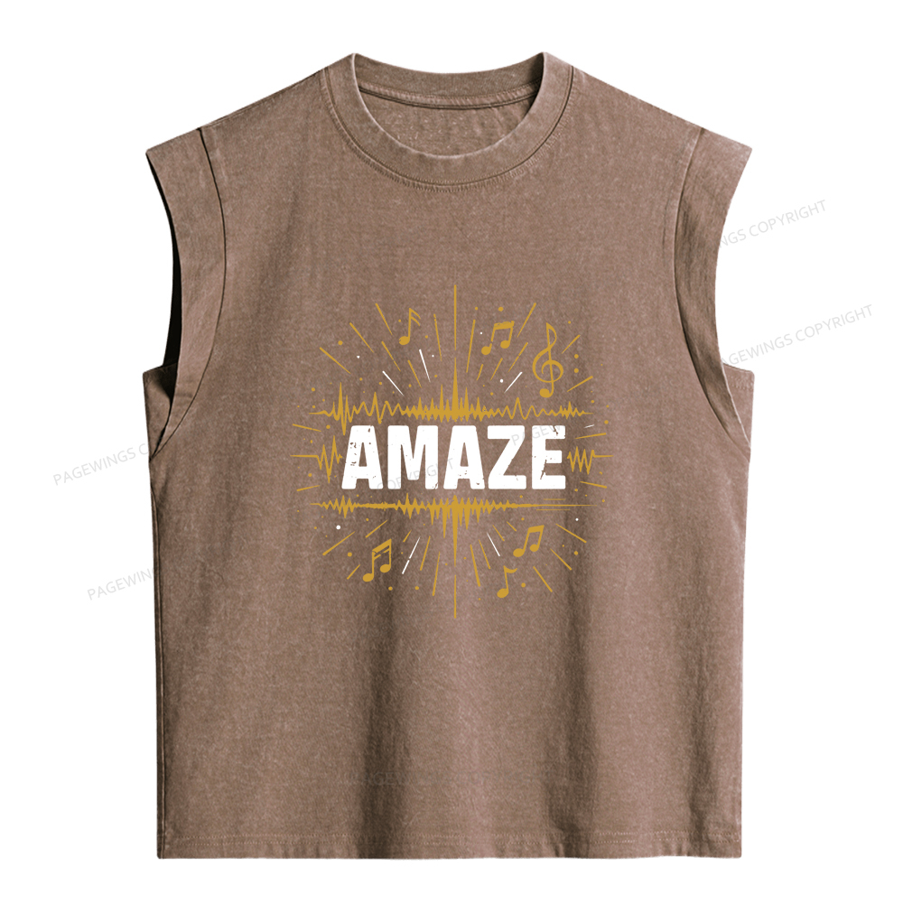 Pagewings Amaze Women's Washed Tank Top
