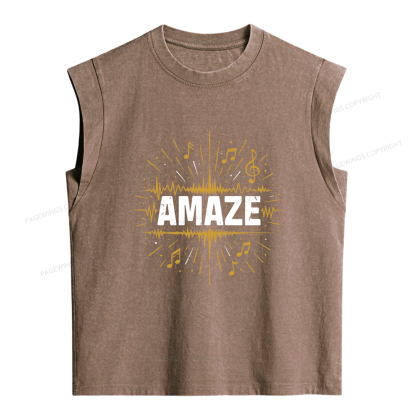 Pagewings Amaze Women's Washed Tank Top
