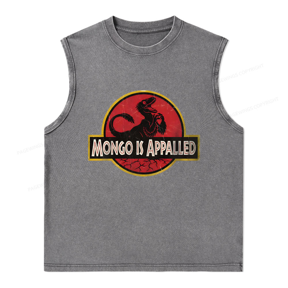 Pagewings Mongo Is Appalled Unisex Washed Tank Top