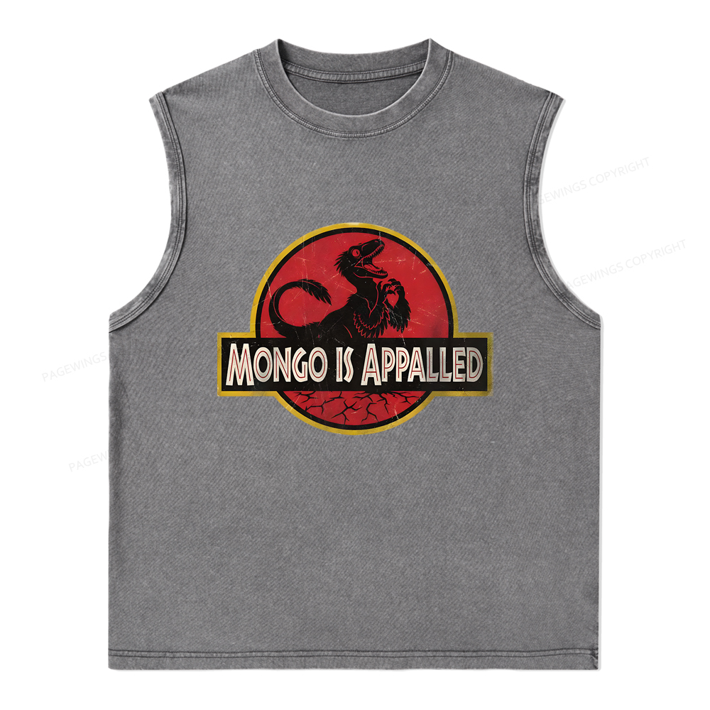 Pagewings Mongo Is Appalled Unisex Washed Tank Top