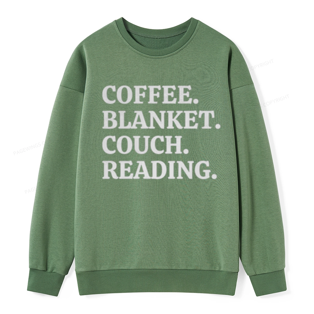 Pagewings Coffee Blanket Couch Reading Unisex Classic Sweatshirt