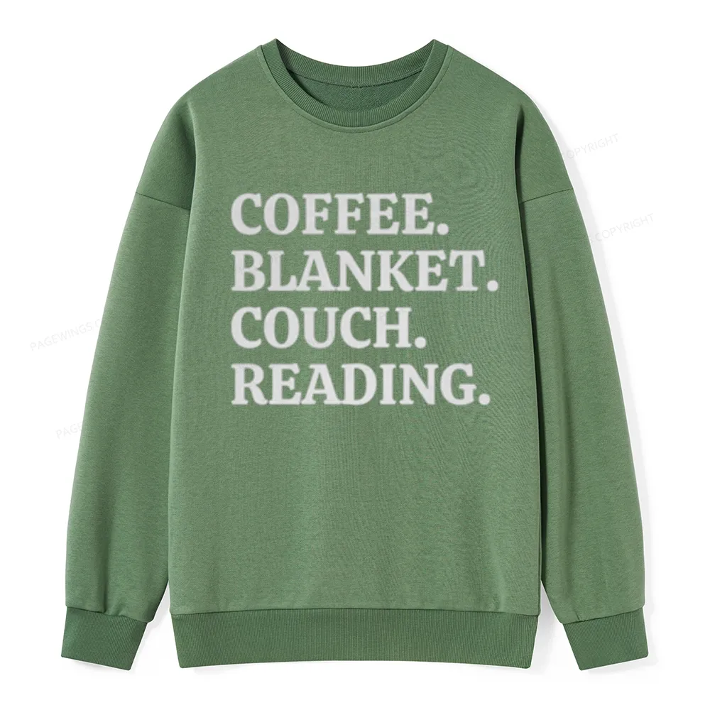 Pagewings Coffee Blanket Couch Reading Unisex Classic Sweatshirt