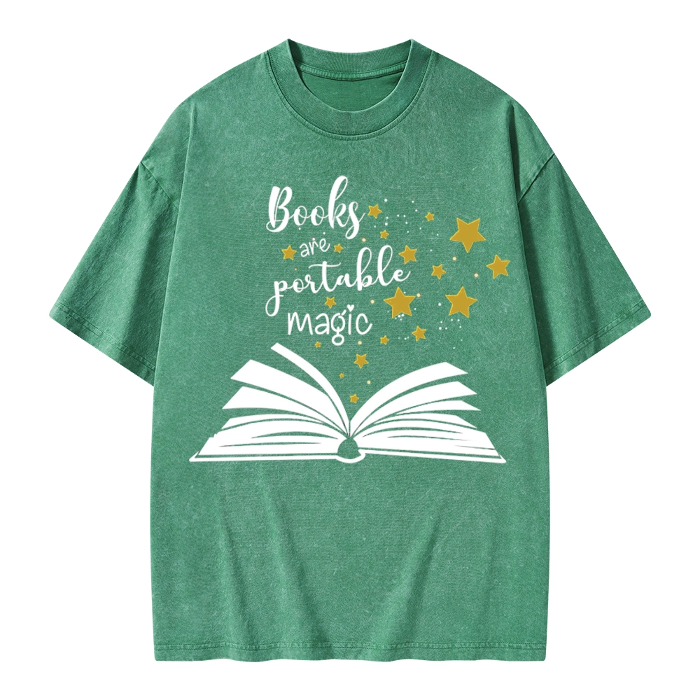 Pagewings Book Are Portable Magic Unisex Washed T-shirt