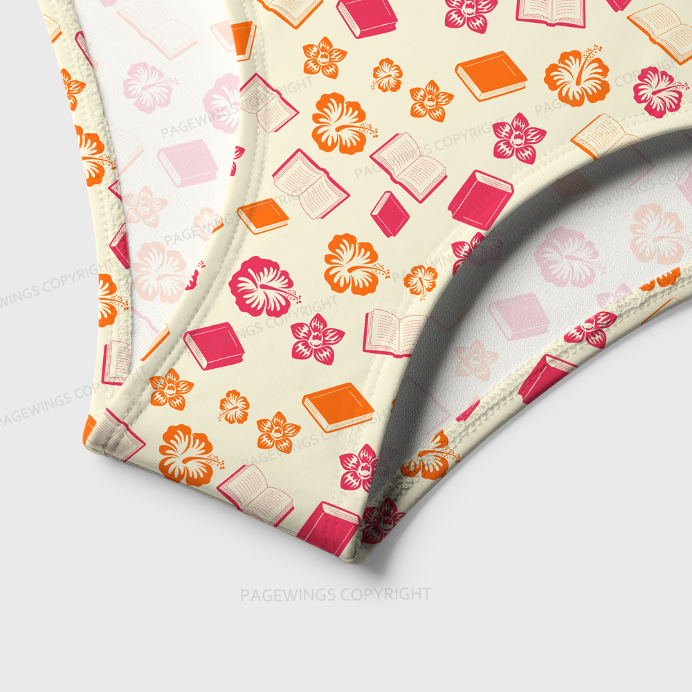 Pagewings Read Books One-Piece Swimsuit 