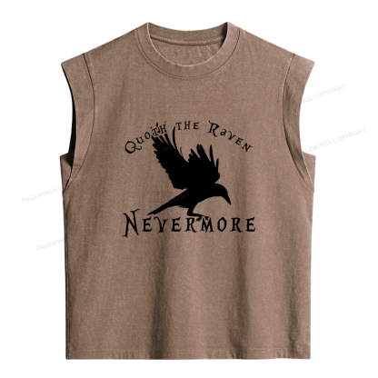 Pagewings Nevermore Women's Washed Tank Top