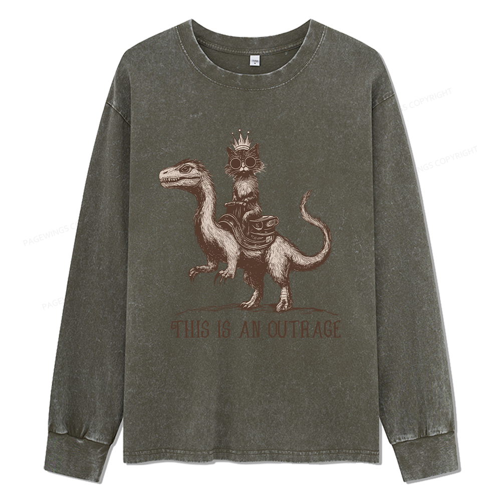 Pagewings Princess Donut Unisex Washed Long Sleeve T-shirt