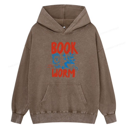 Pagewings Bookworm Unisex Washed Hoodie
