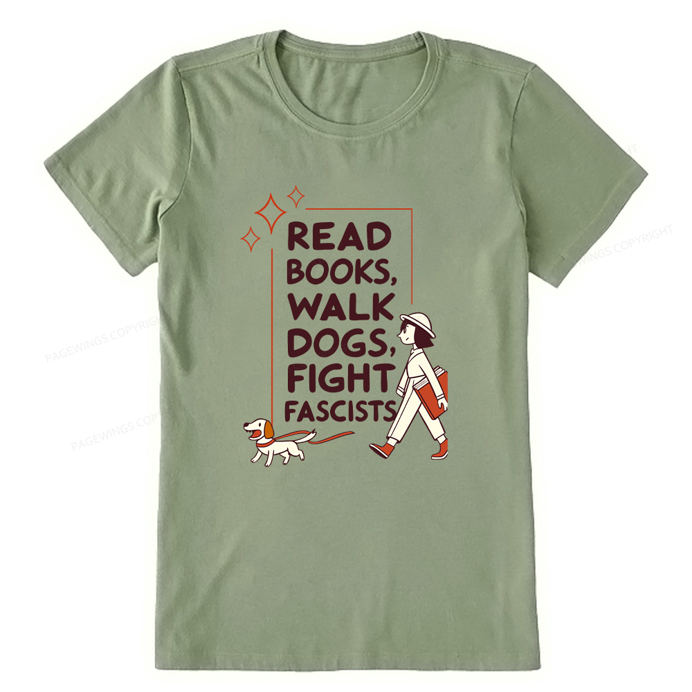 Pagewings Read Books Walk Dogs Unisex Classic T-shirt