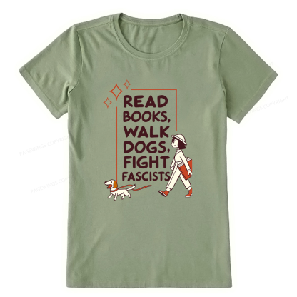 Pagewings Read Books Walk Dogs Unisex Classic T-shirt