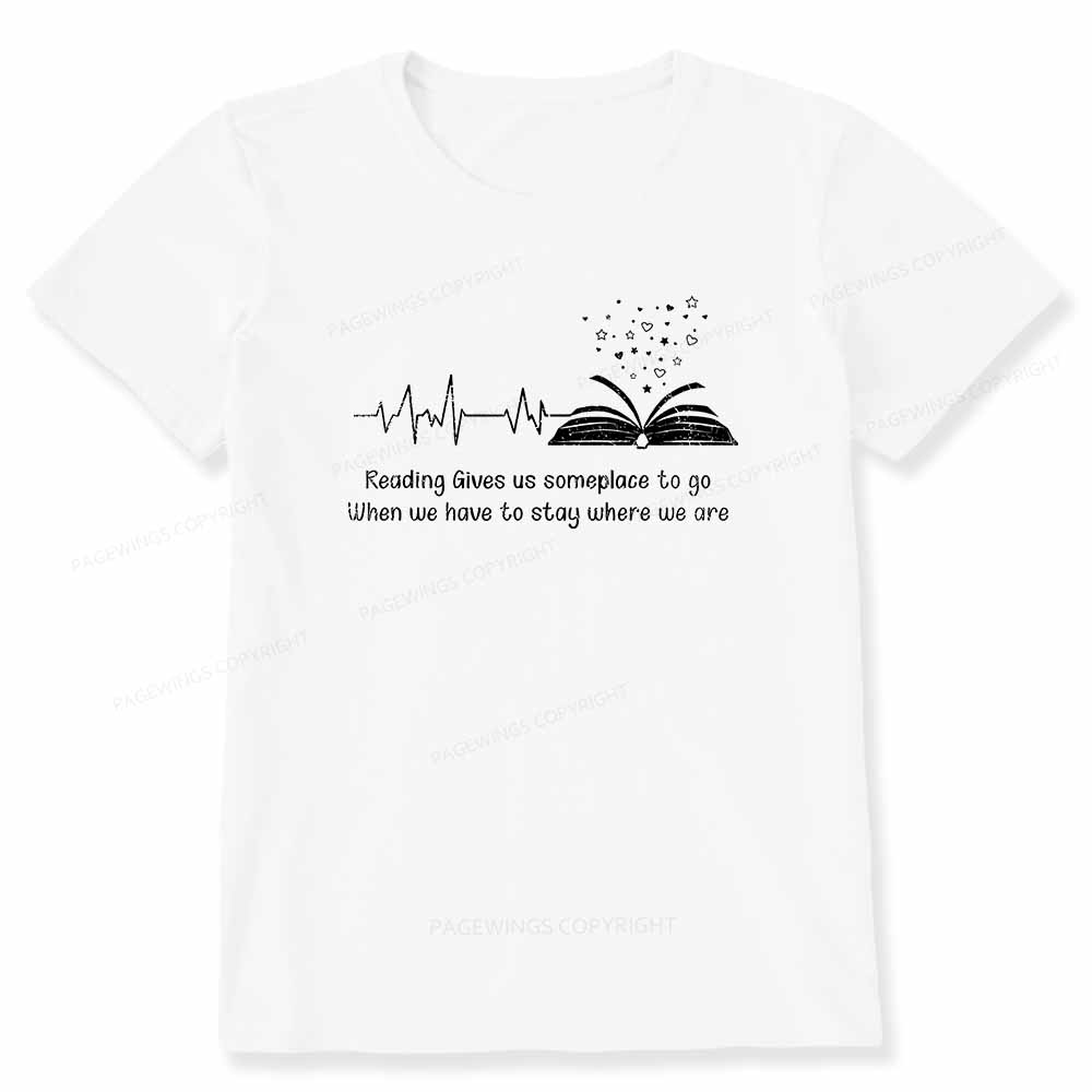 Pagewings Book Lovers Reading Reading Book Unisex Classic T-shirt
