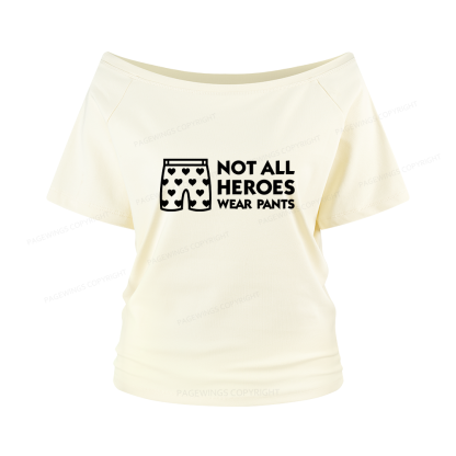 Pagewings Sci-Fi Book Lover Women Off Shoulder T-shirts