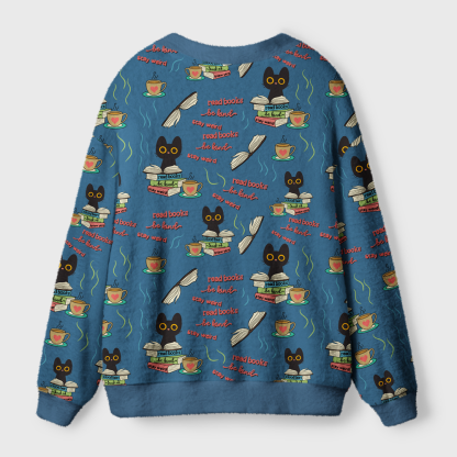 Pagewings Read Books Be Kind Stay Weird Light Knit Unisex Cardigan Sweaters