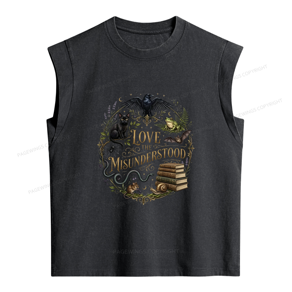 Pagewings Love the Misunderstood Women's Washed Tank Top