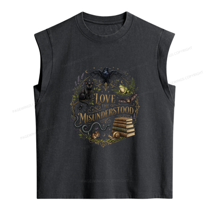 Pagewings Love the Misunderstood Women's Washed Tank Top