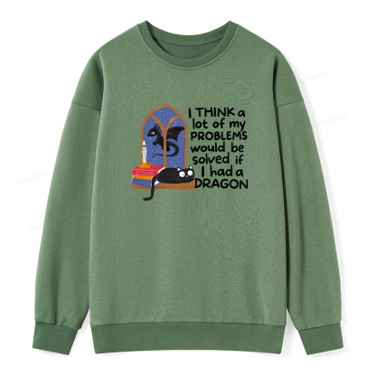 Pagewings If I Had A BookDragon Unisex Classic Sweatshirt