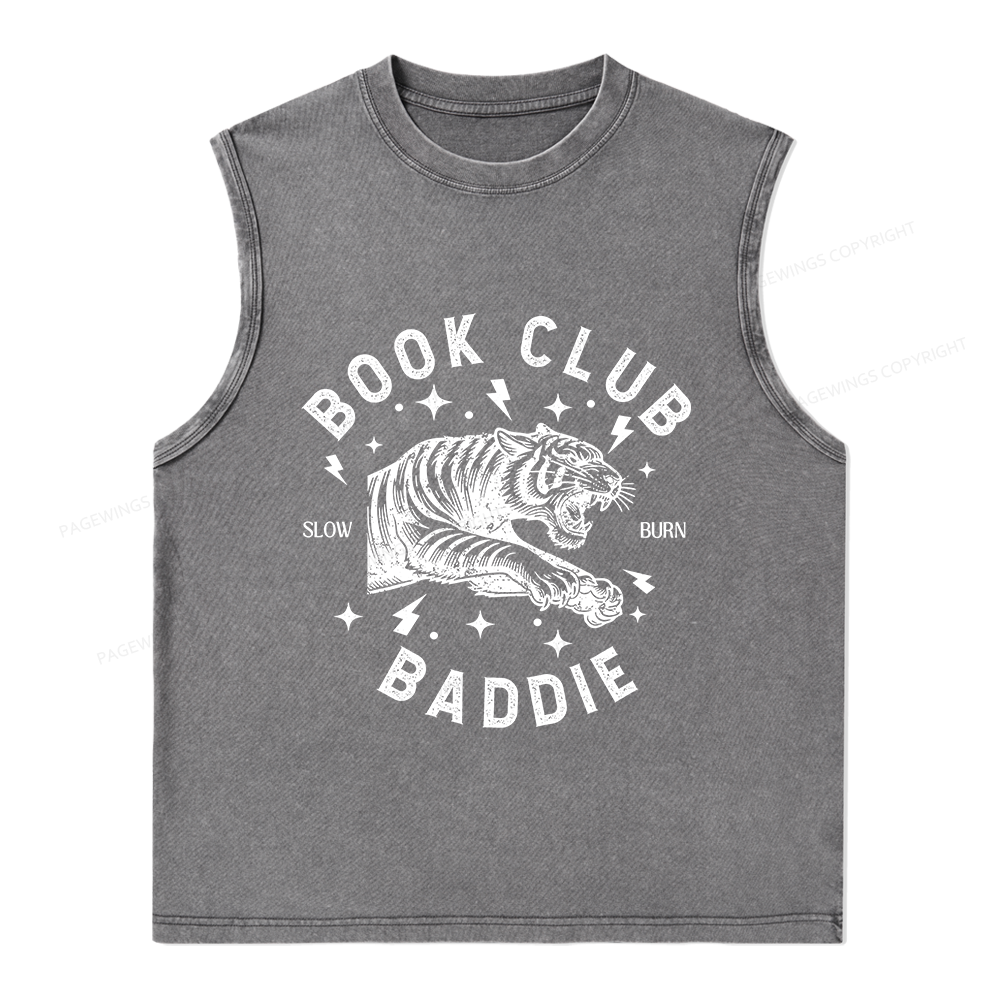 Pagewings Book Club Unisex Washed Tank Top