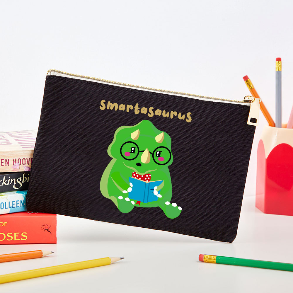 Pagewing Smart Dinosaur Is Reading Seriously Pouch