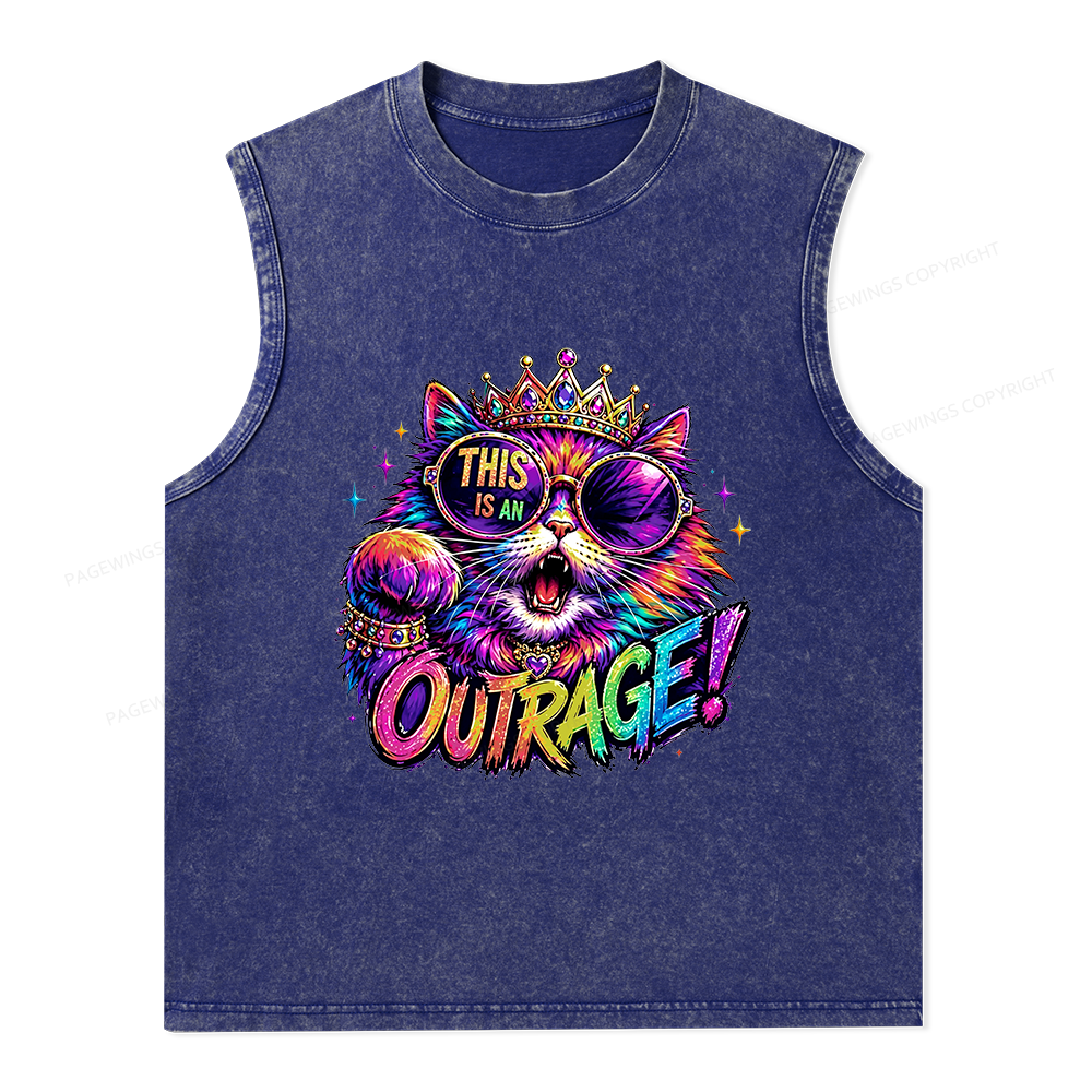 Pagewings Sci-Fi Book Lover Unisex Washed Tank Top