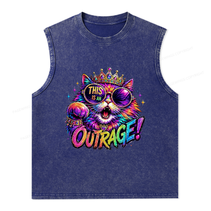 Pagewings Sci-Fi Book Lover Unisex Washed Tank Top