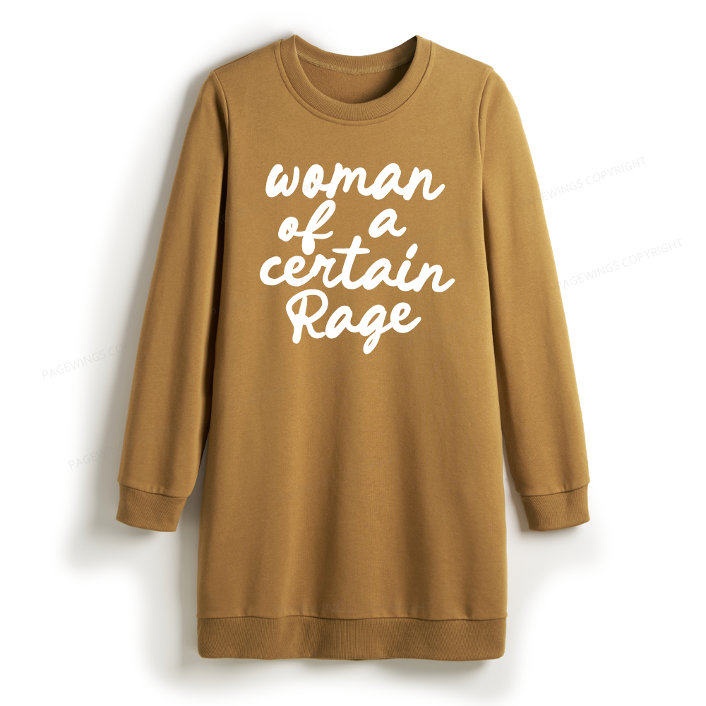 Pagewings Woman of a Certain Rage Sweatshirt Dress