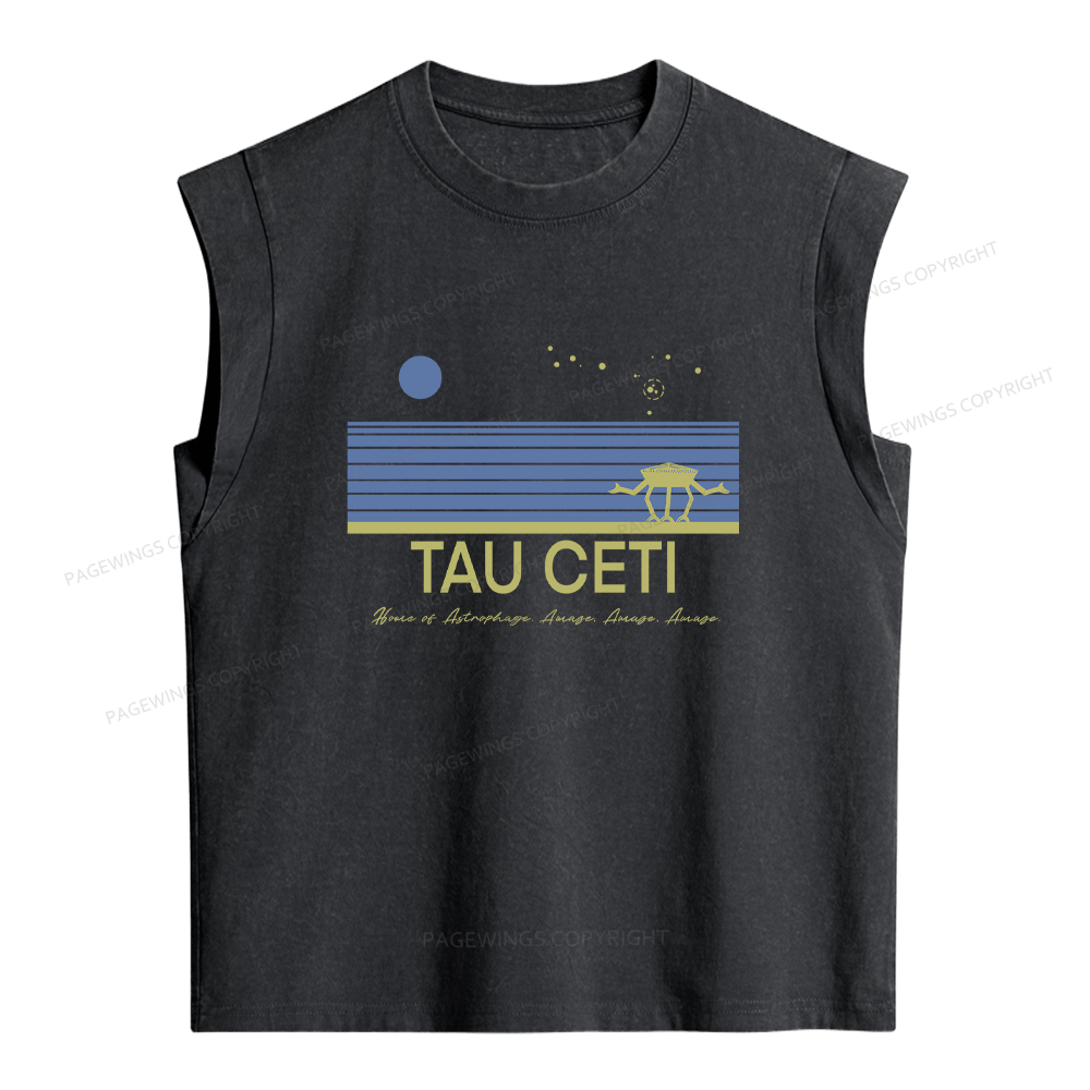 Pagewings Tau Ceti Women's Washed Tank Top