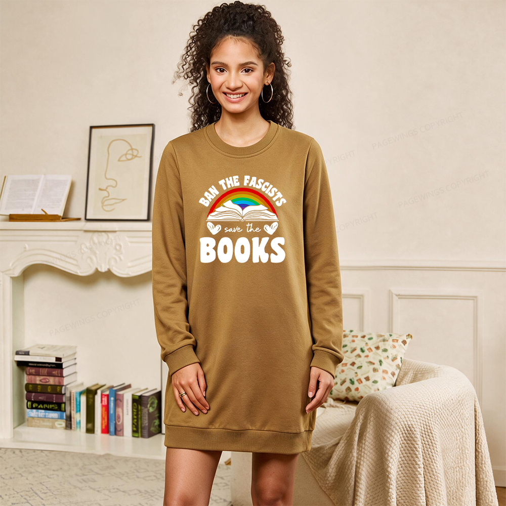 Pagewings Banned books Sweatshirt Dress
